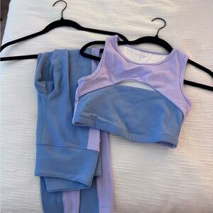 Year of Ours Blue and Purple Sports Bra